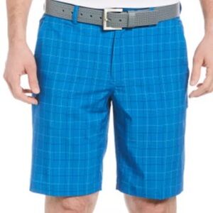 Men's Nike Golf Dri-Fit Shorts Size  36‎ Blue Plaid